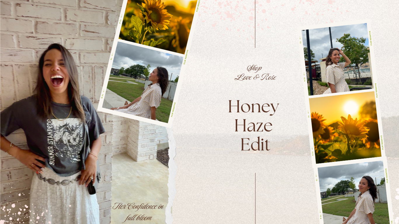 Womans romantic western inspired collection. Features beautiful hand selected pieces that are cohesive. Featuring shades of yellow, blue, cream, pink, brown, sage green, and denim. 