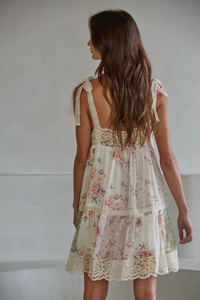 Mariah Lace Trim Dress