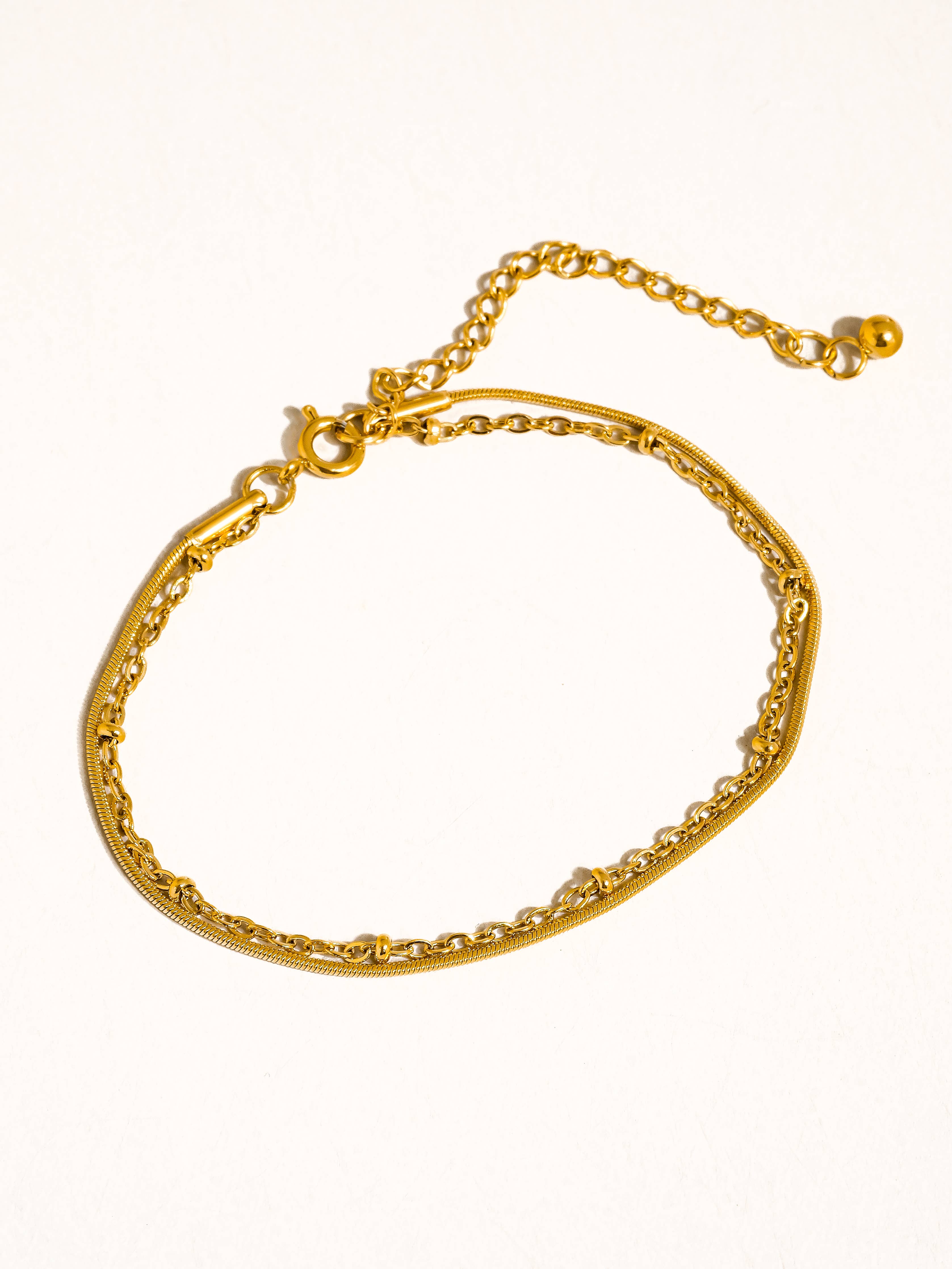 Francesca Double Chain Bracelet