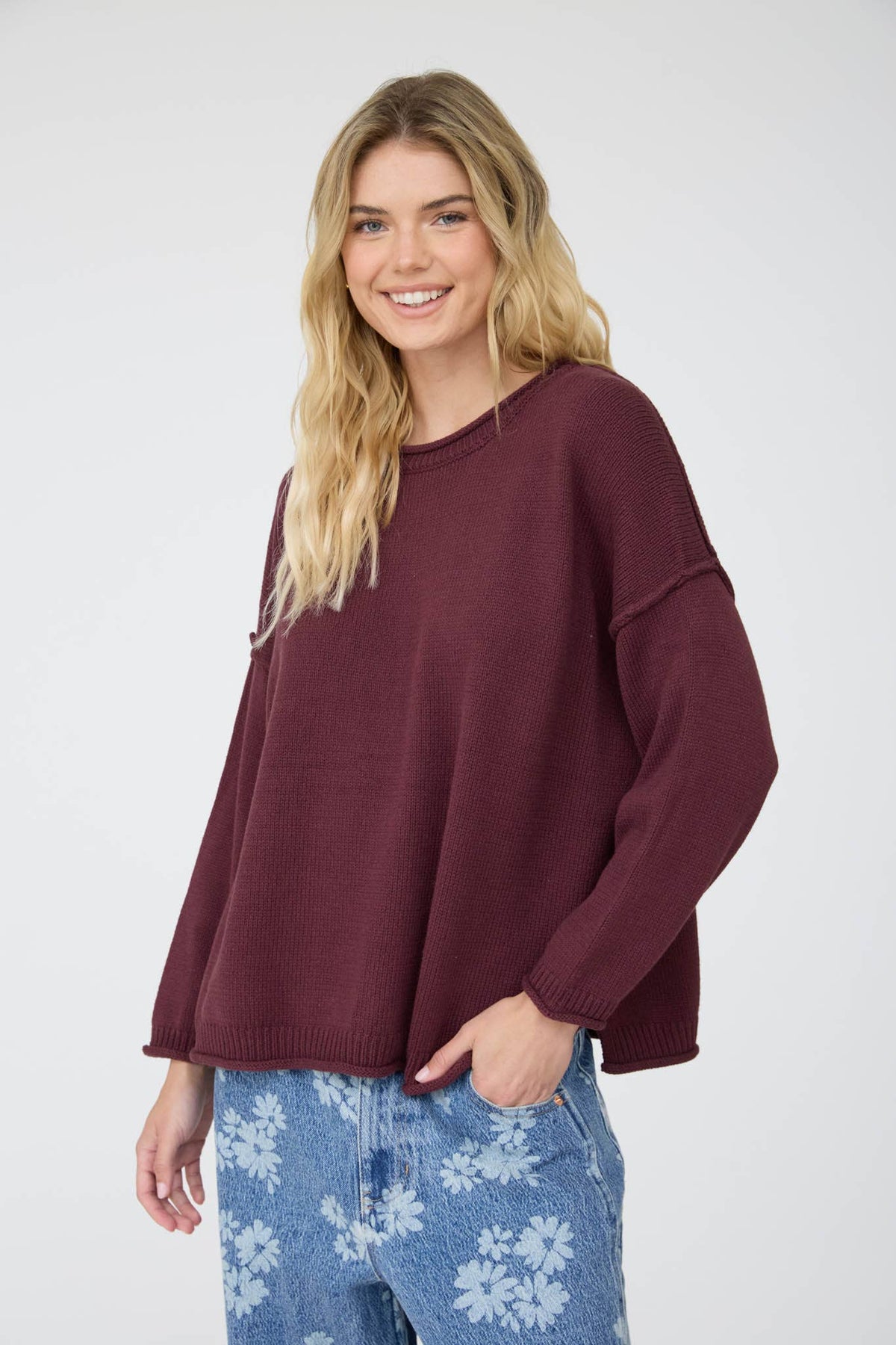 Riley Raw Edge Sweater