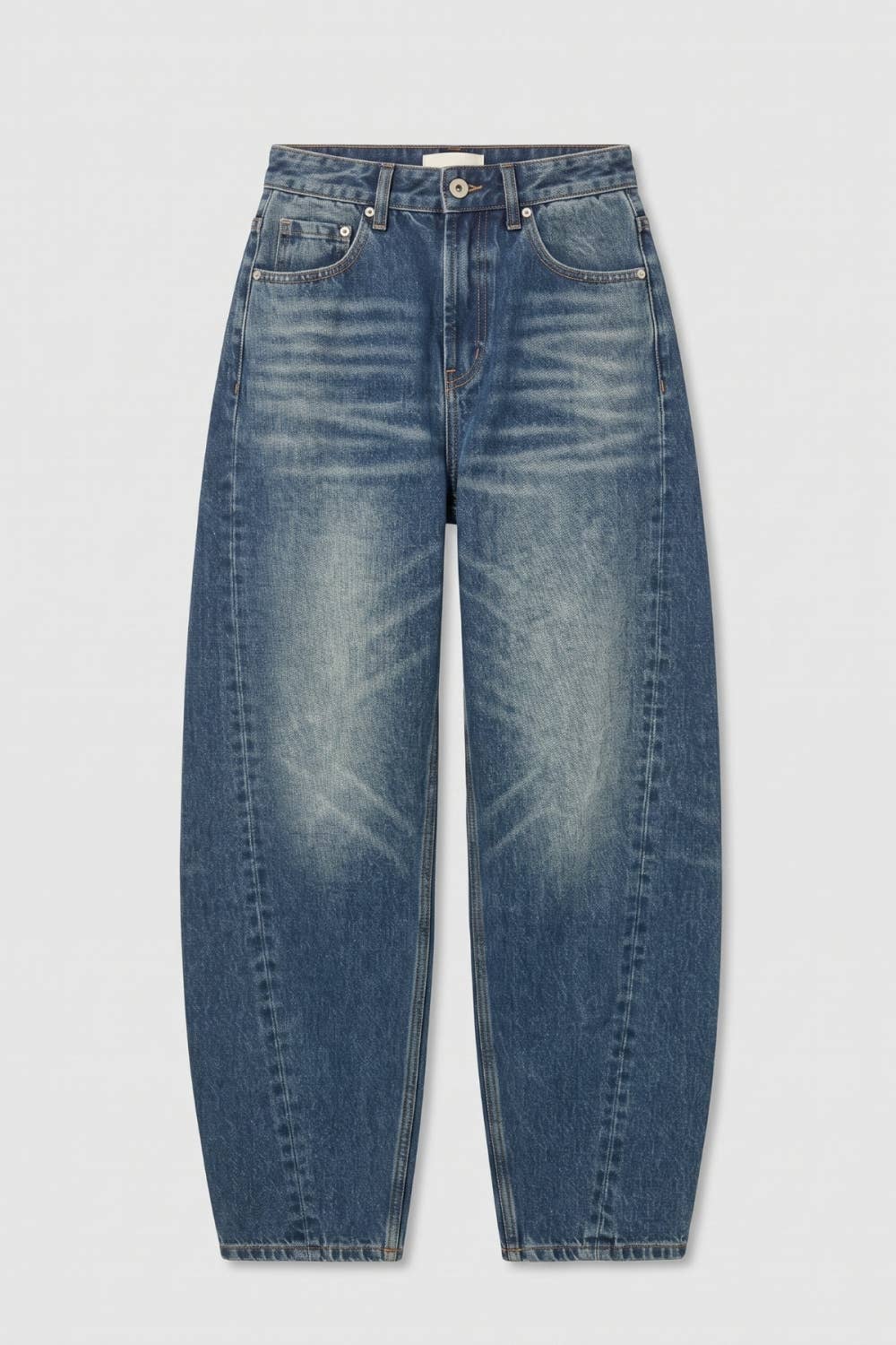 Heather Baggy Barrel Jeans