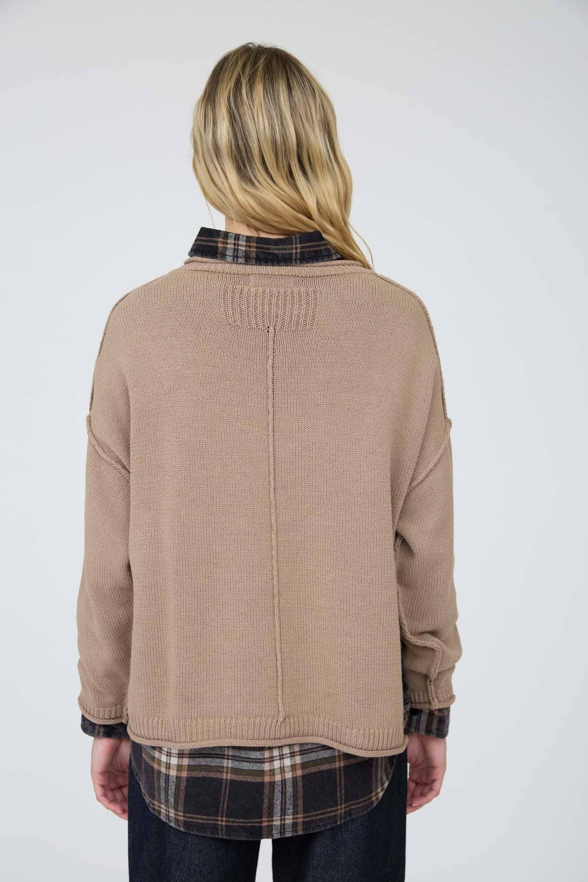Riley Raw Edge Sweater