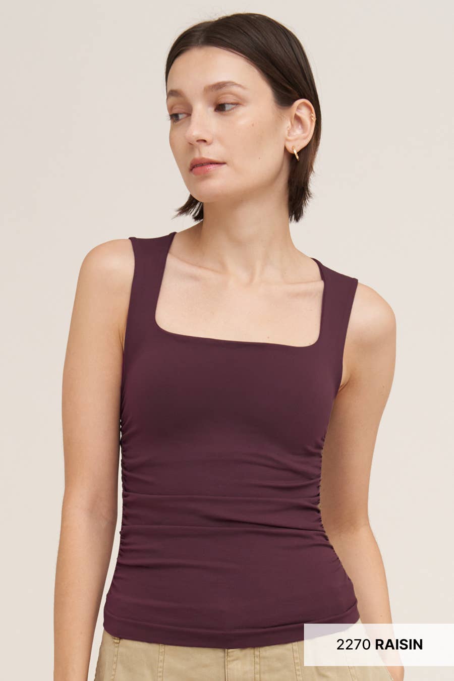 Essential Sculpting Tank: Burgundy