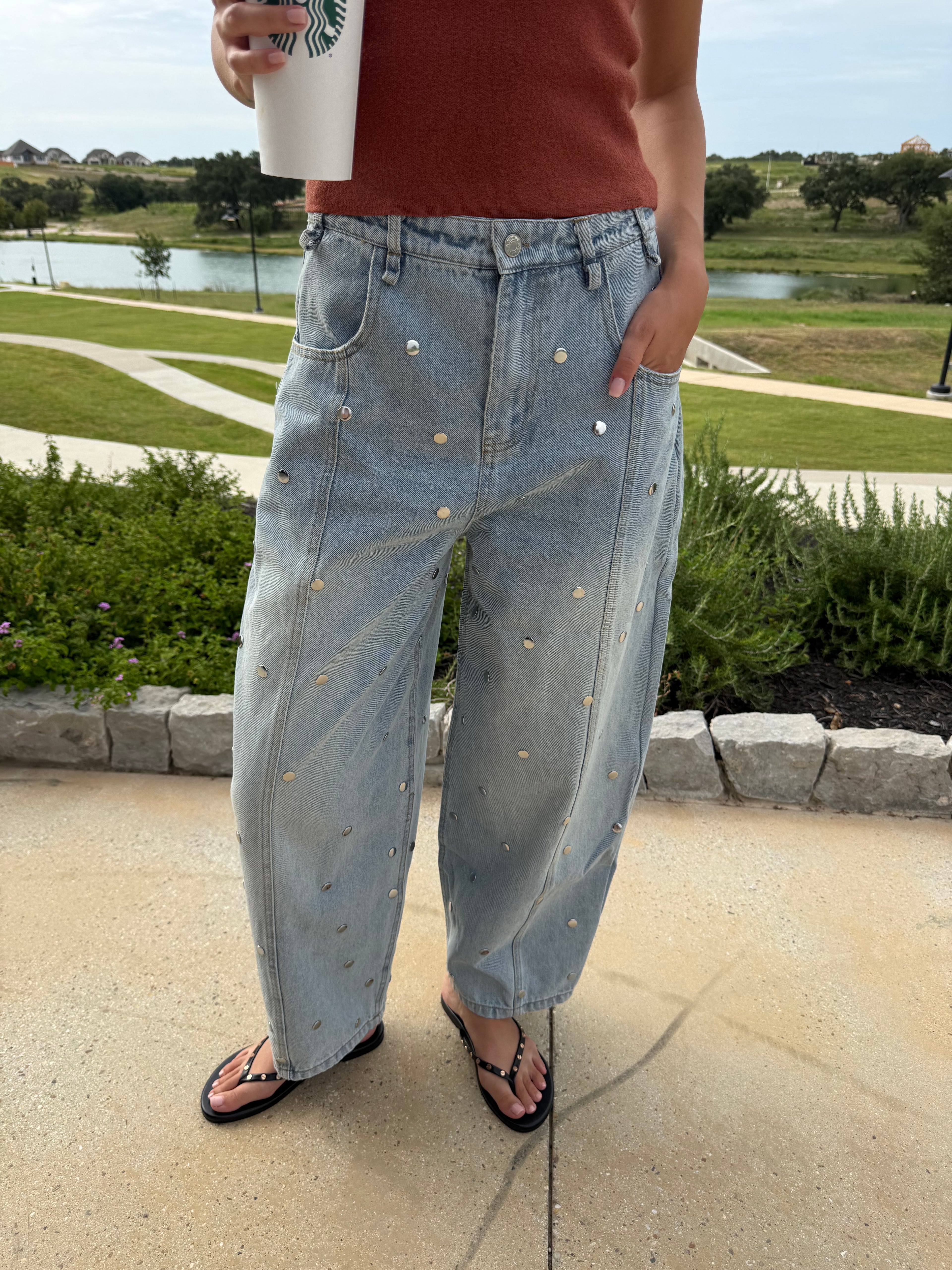 Renee Barrel Jeans