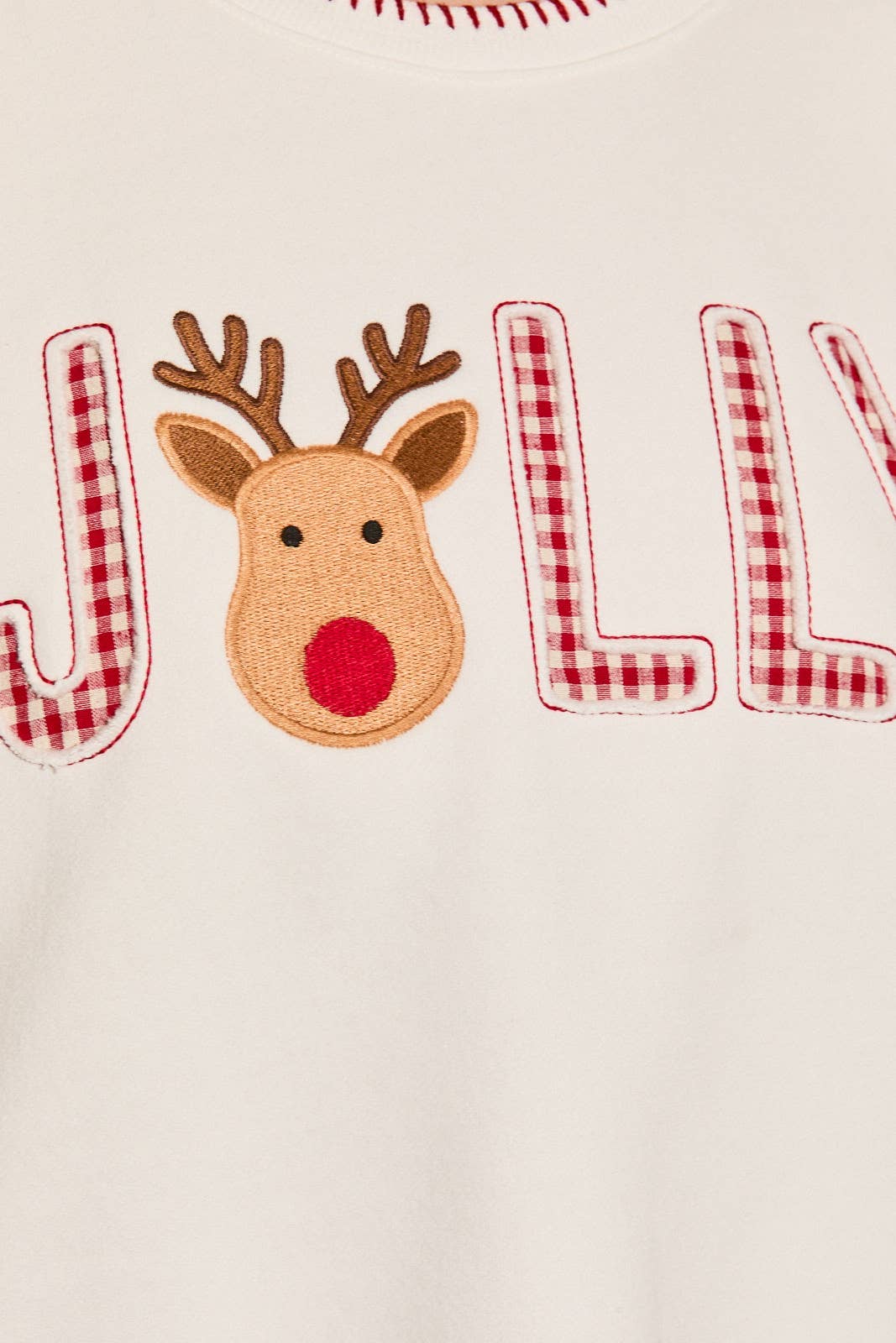 Jolly Reindeer Graphic Oversized Sweatshirt