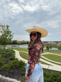 Kaitlyn Floral Mesh Top