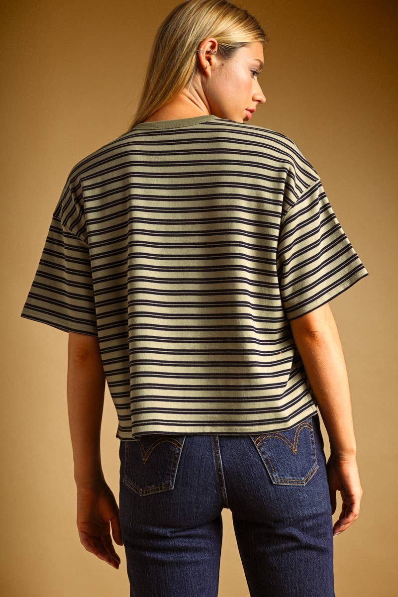 Harper Stripe Short Sleeve T-Shirt