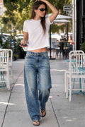 Heather Baggy Barrel Jeans