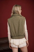Danielle Olive Puffer Vest
