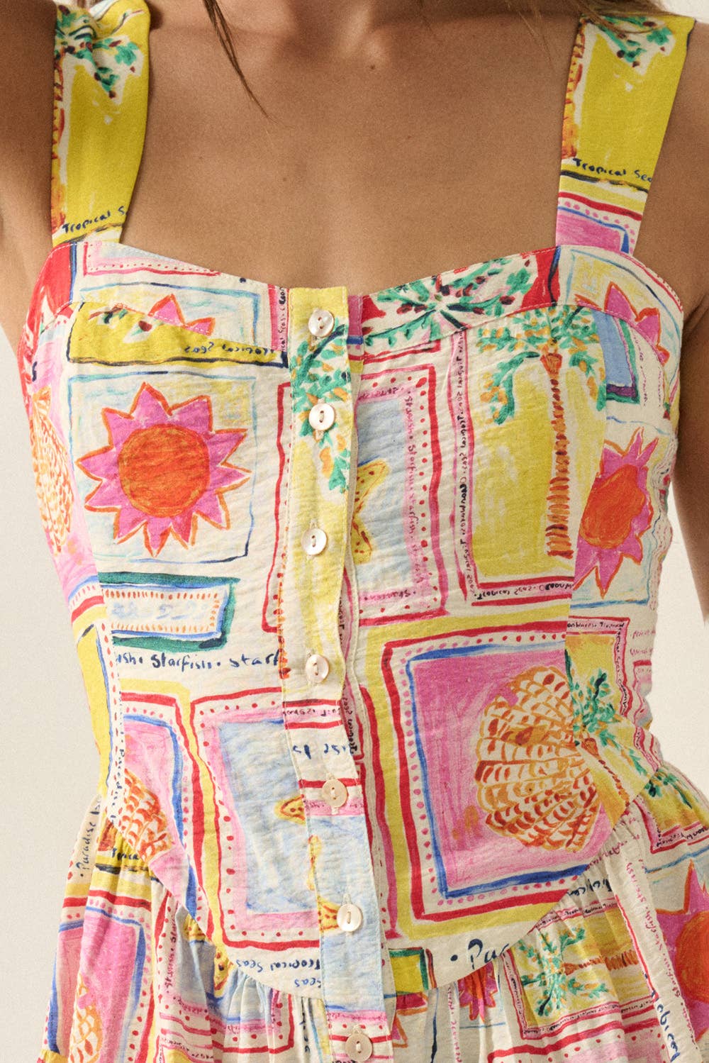 Summer Postcard Romper