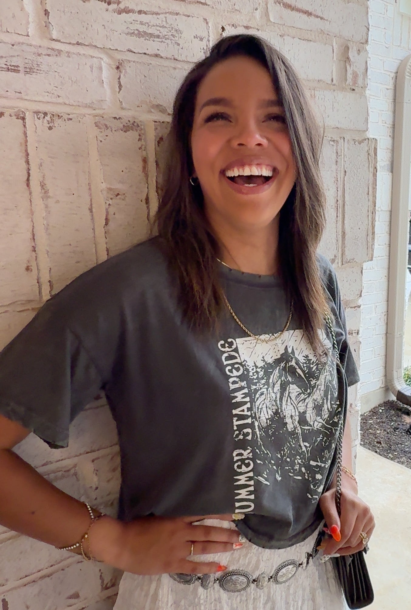 Summer Stampede Cropped Tee