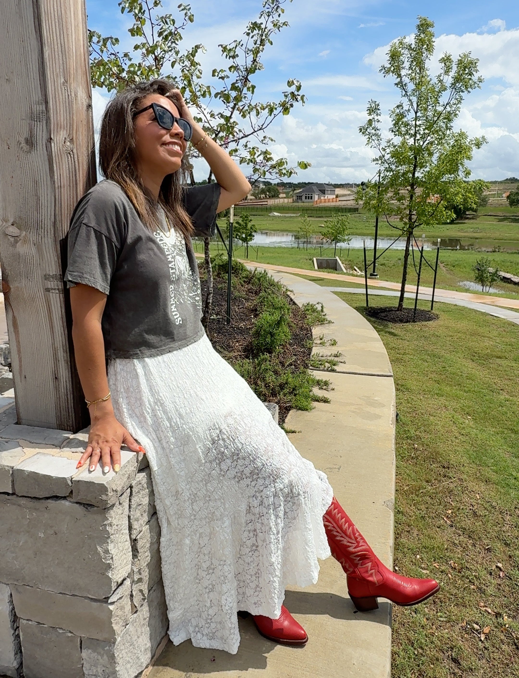 Summer Stampede Cropped Tee