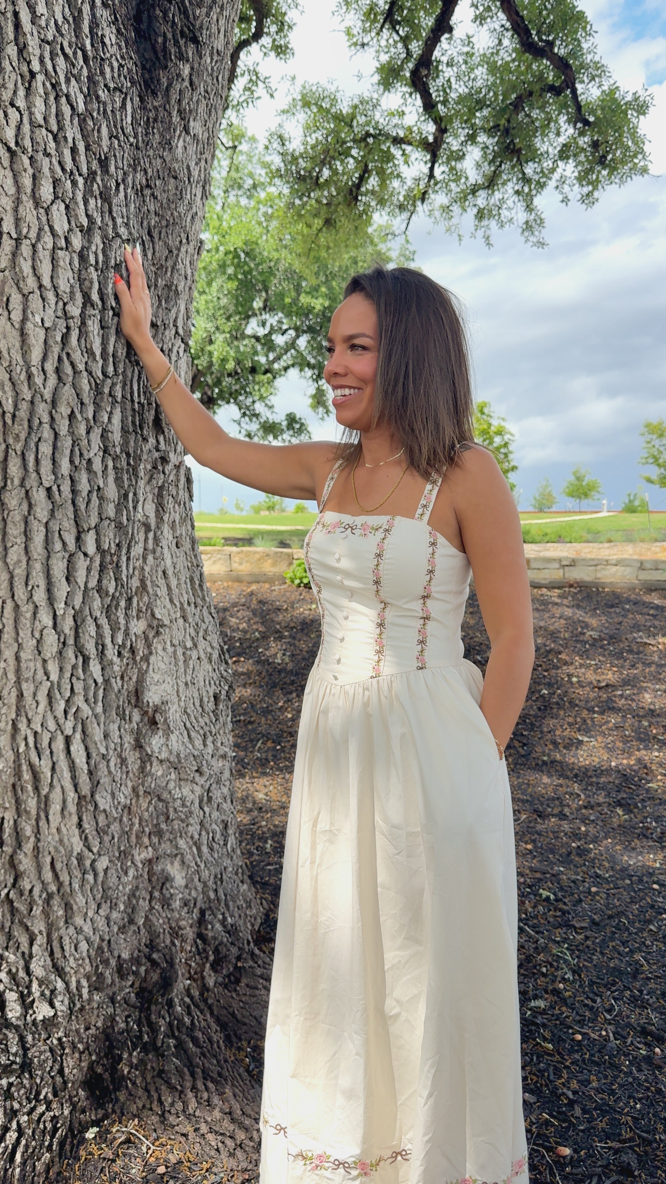 Desert Bloom Midi Dress