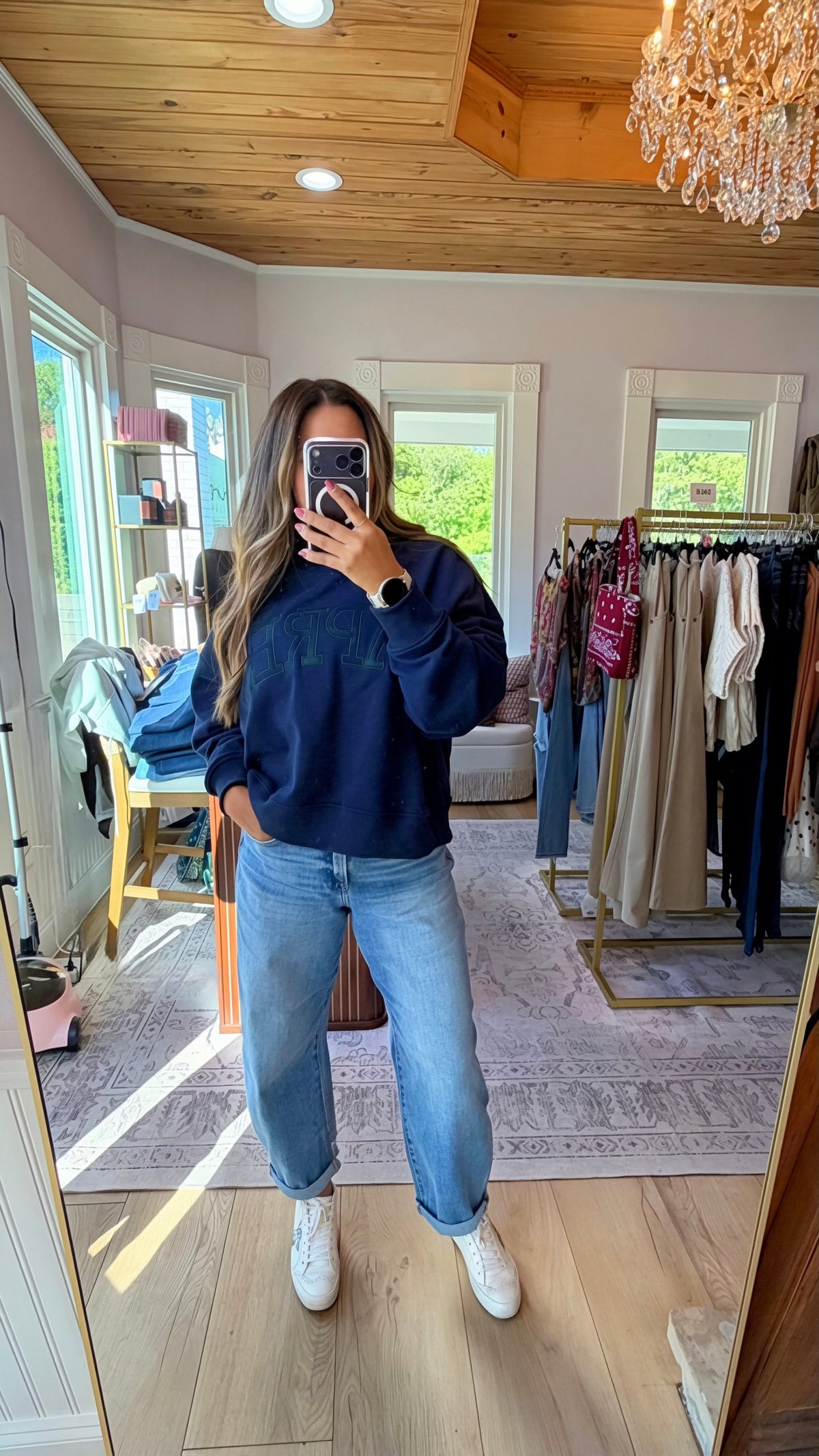 Après Oversized Mock Neck Sweatshirt