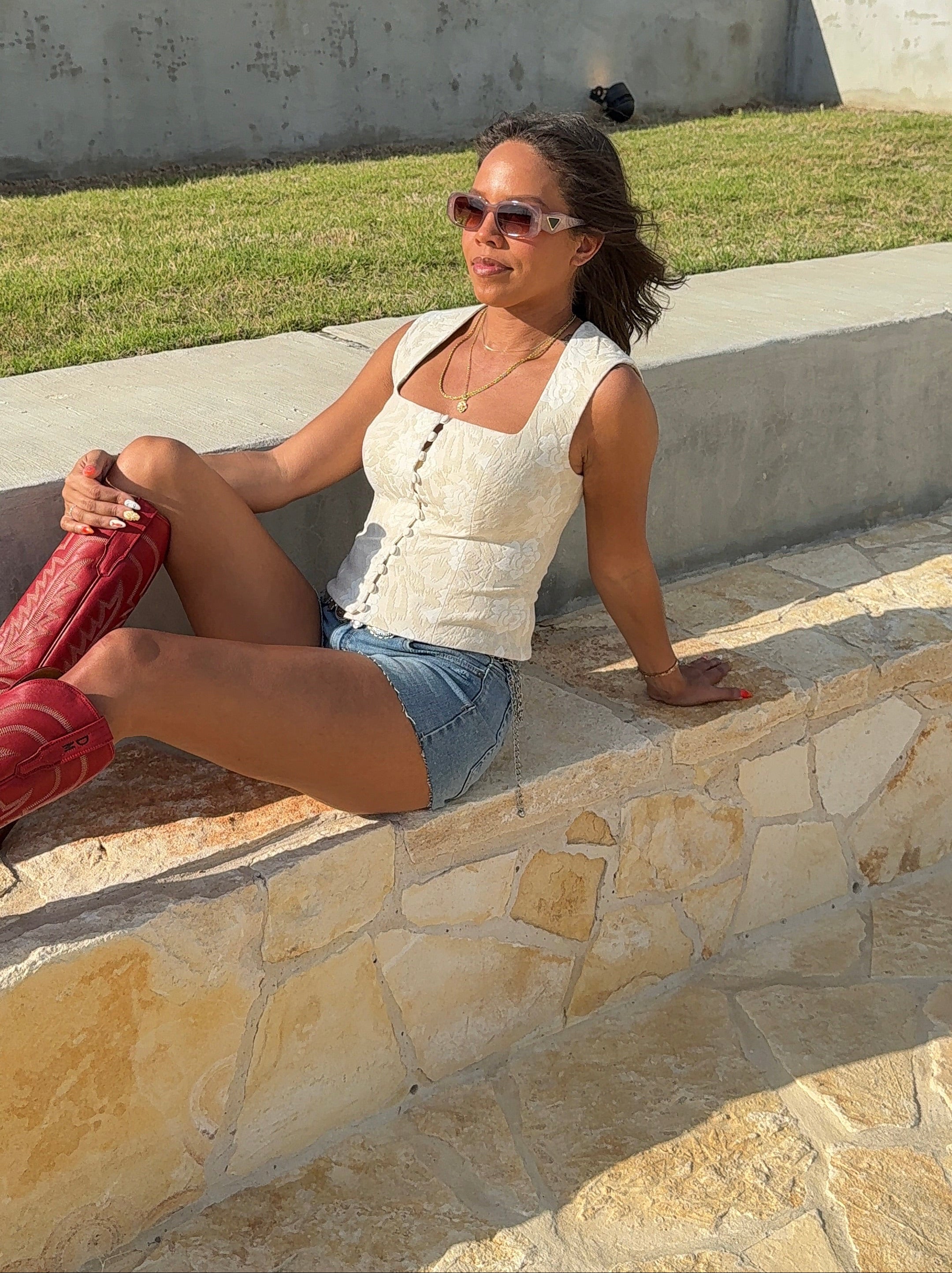 LIMITED QUANTITIES Desert Rose Corset Top