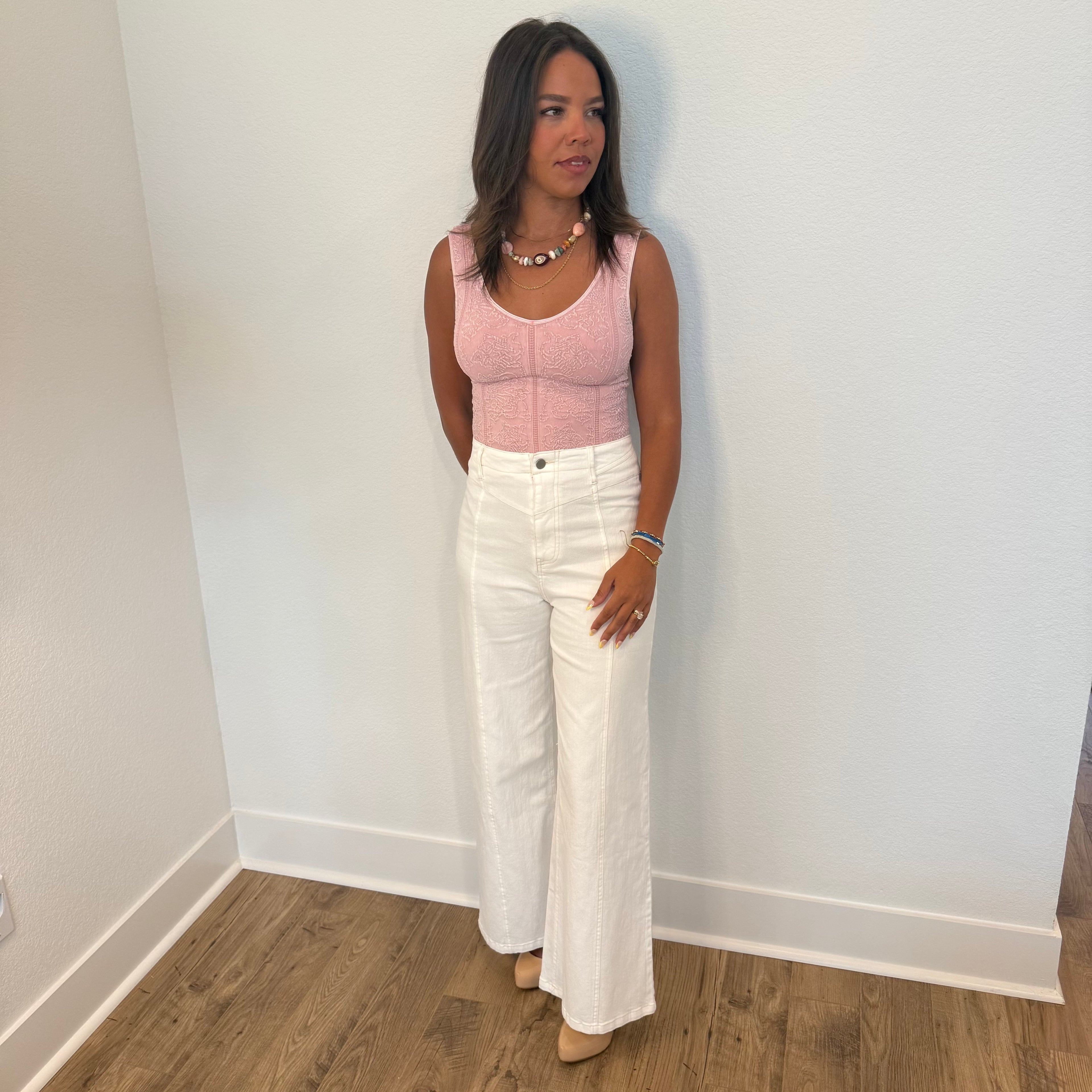 Blush Lace Essential Tank
