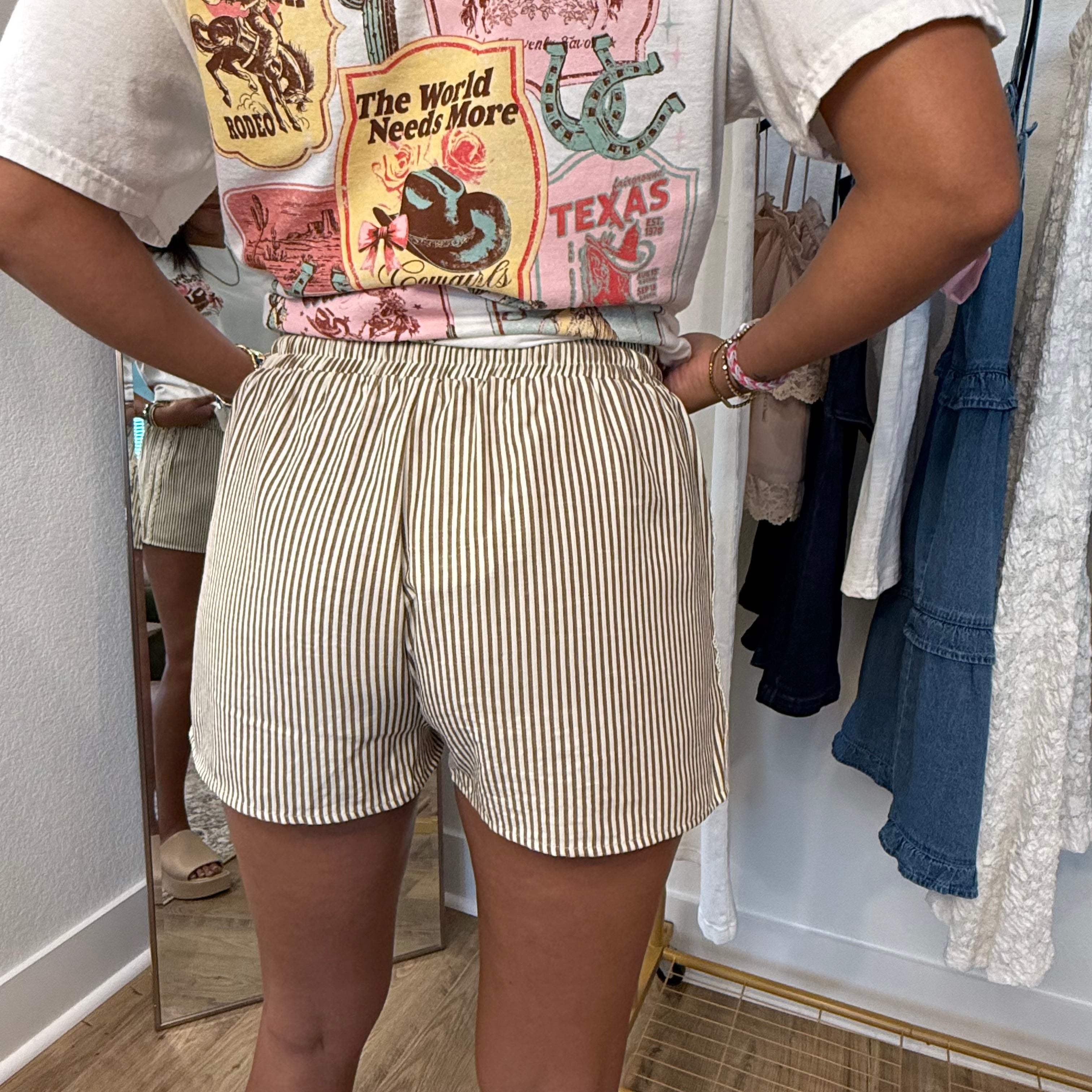 Golden Stripe Shorts