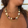 Angie Beaded Necklace- Natural
