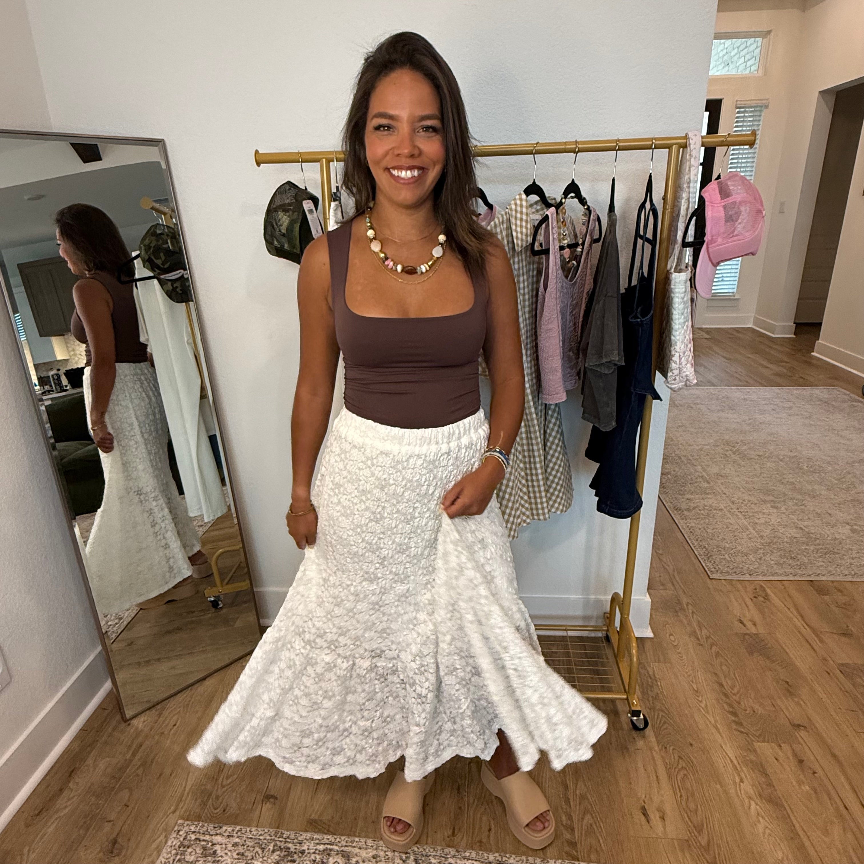Wild Romance Lace Midi Skirt