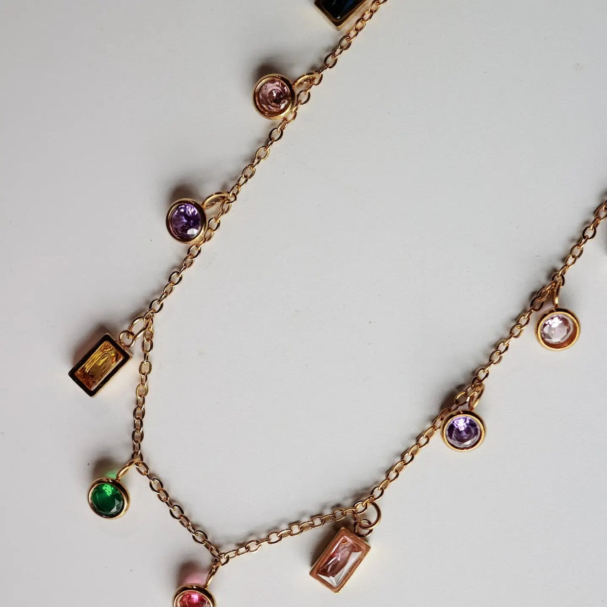 Gemstone Charm Necklace