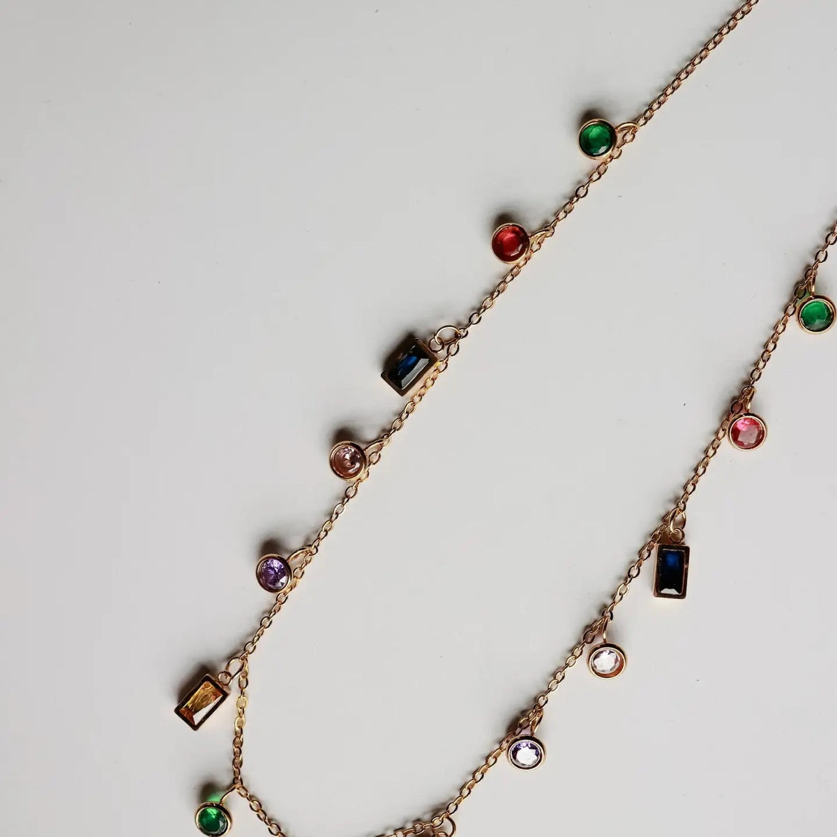 Gemstone Charm Necklace