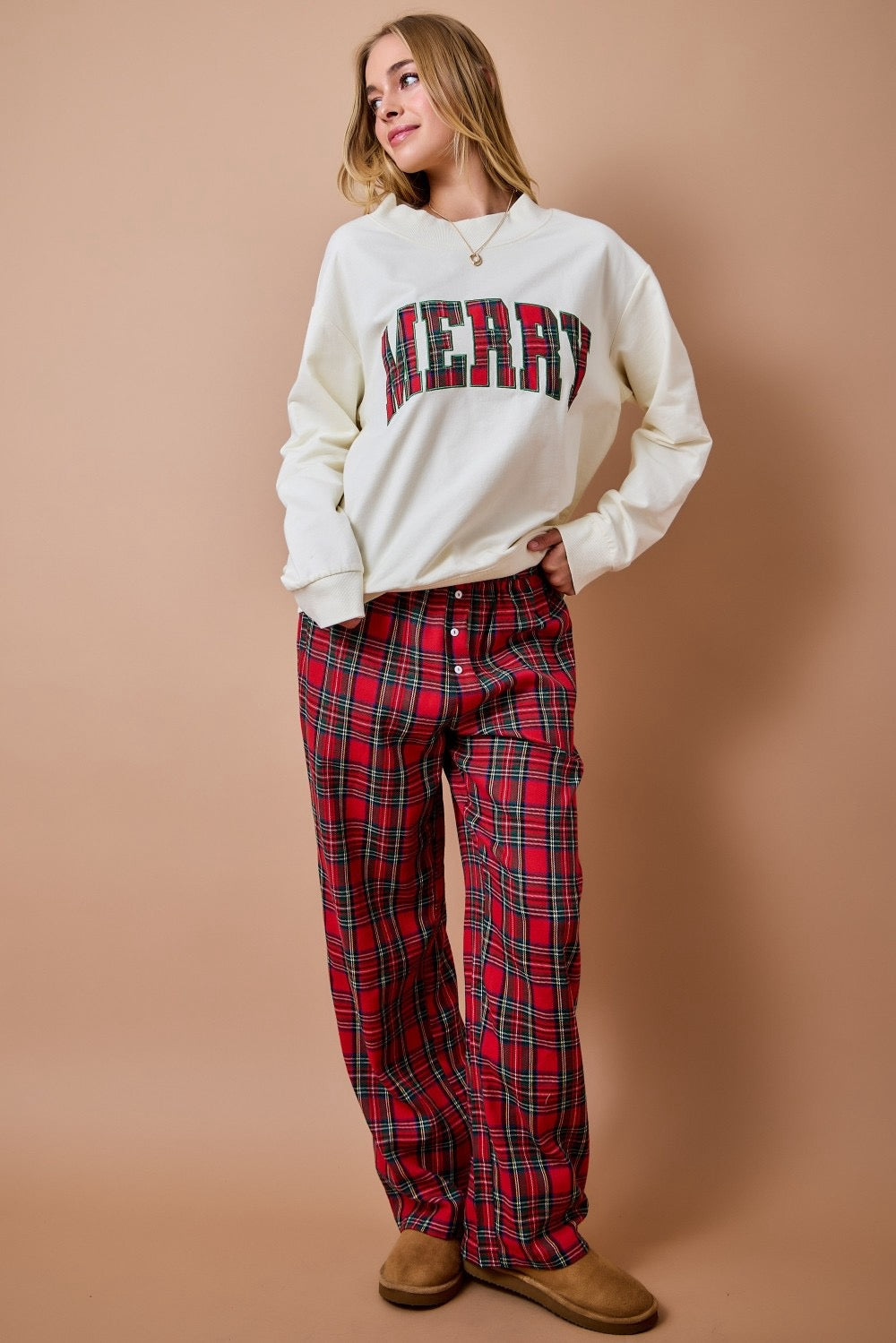 Merry Plaid Lounge Pants