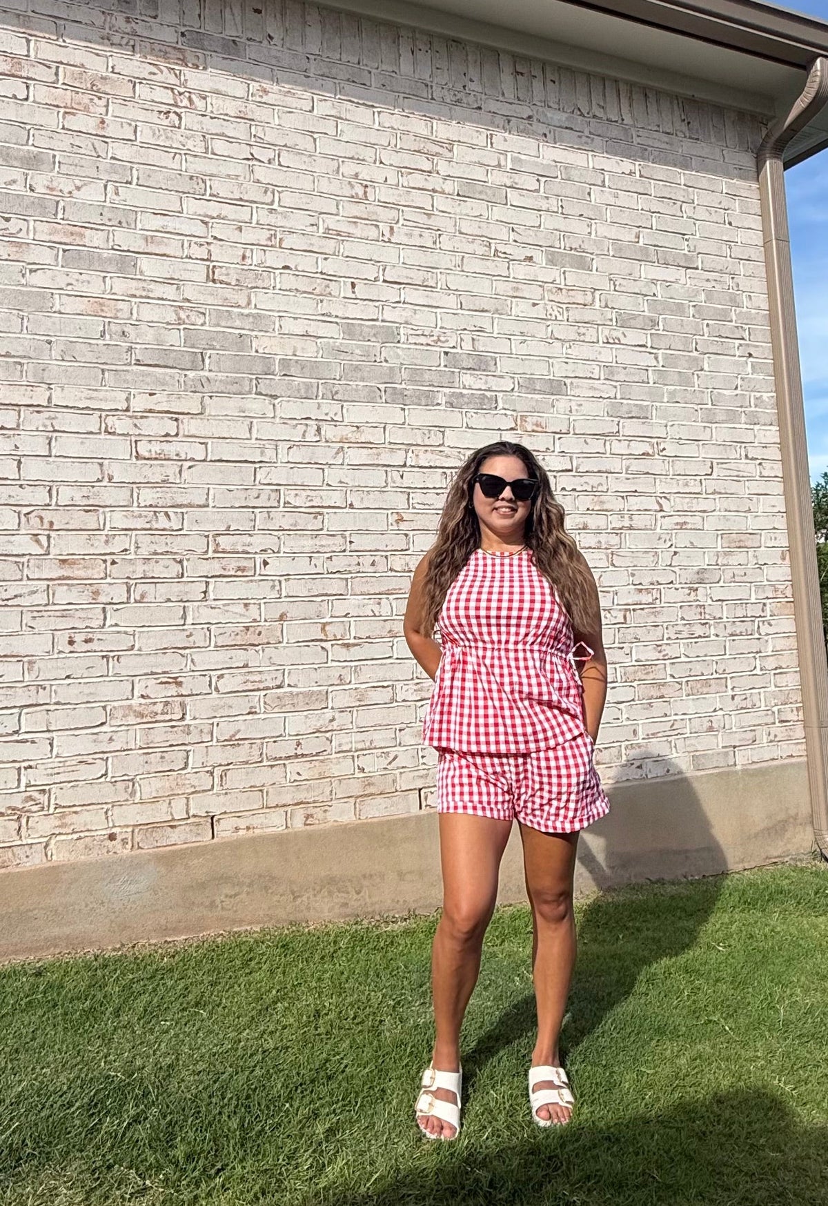 Red Gingham Set