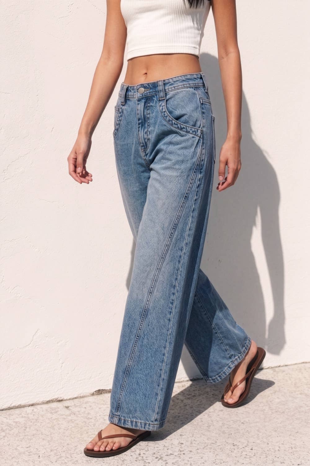 Jessica Wide Leg Barrel Jeans
