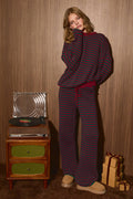 Holly Striped Knit Sweater and Wide Leg Pant Set