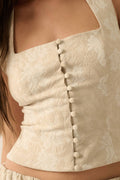 LIMITED QUANTITIES Desert Rose Corset Top