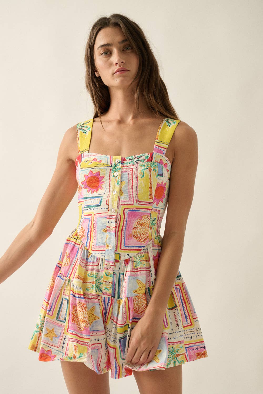 Summer Postcard Romper