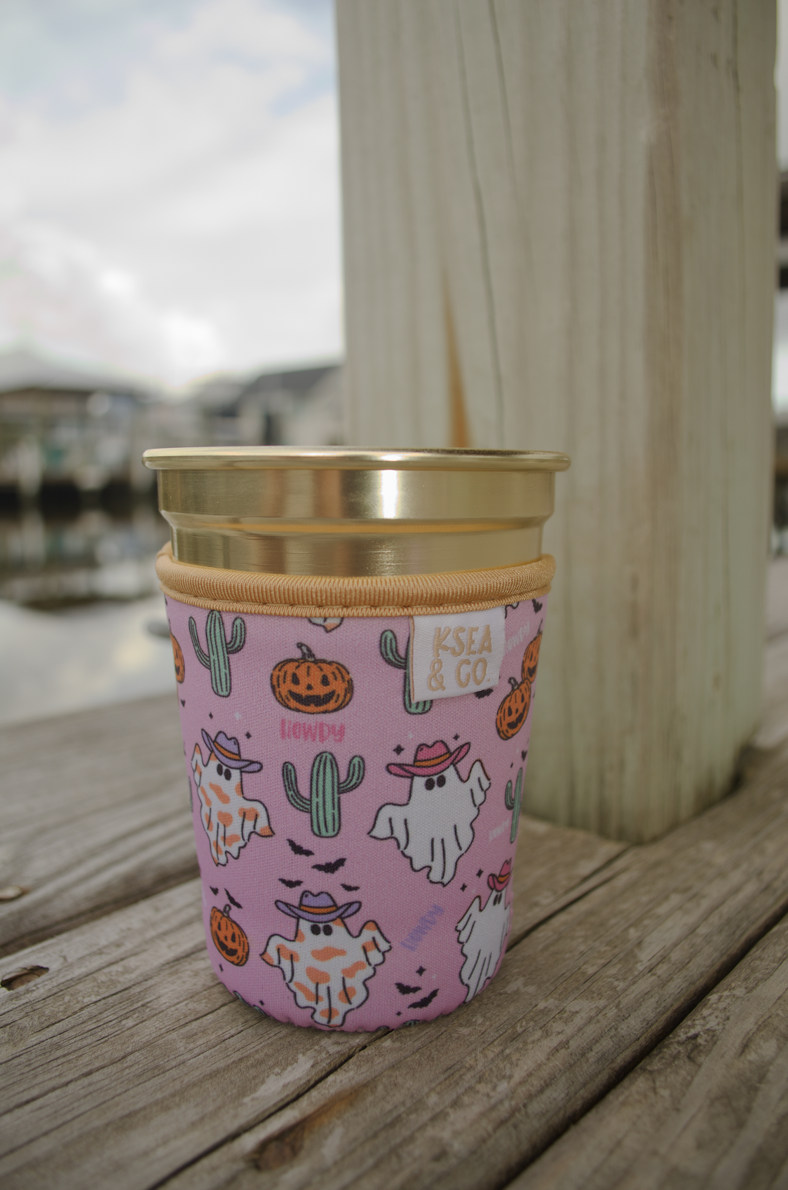 Ghost Cowgirl Iced Coffee Drink Sleeve
