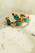 Cali Turqoise Statement Hoop