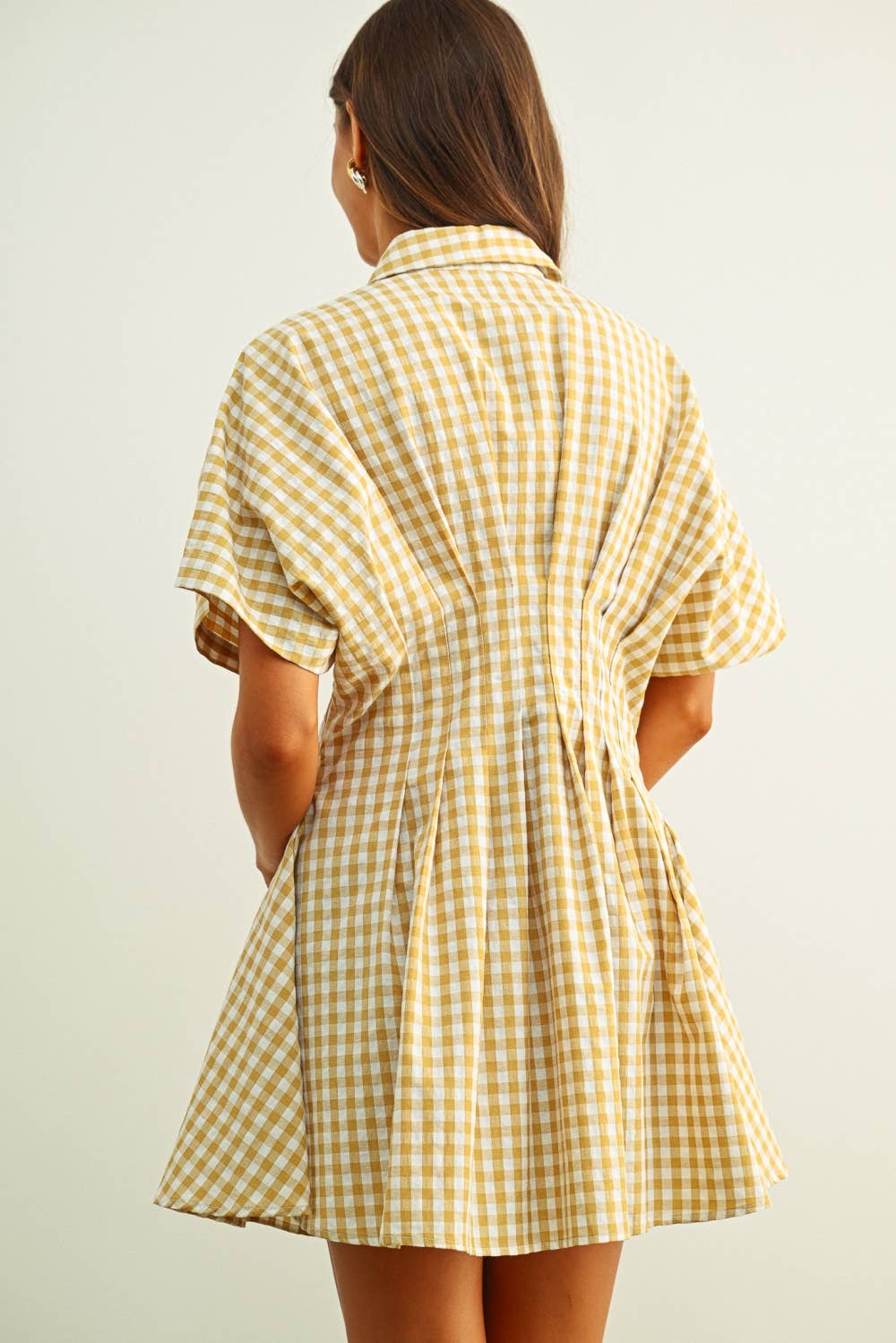 Golden Hour Gingham Dress