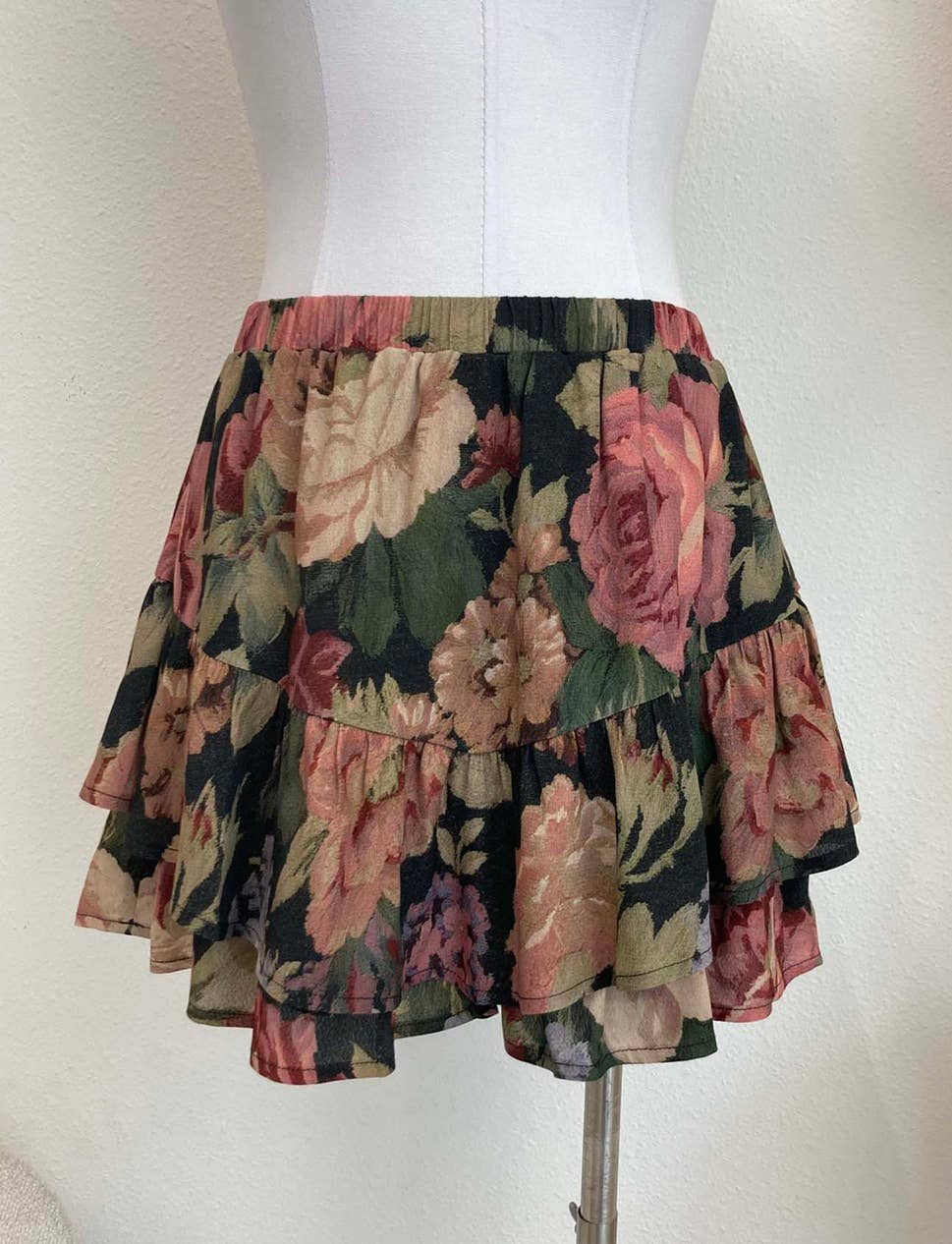 Gracie Floral Tiered Ruffle Skort