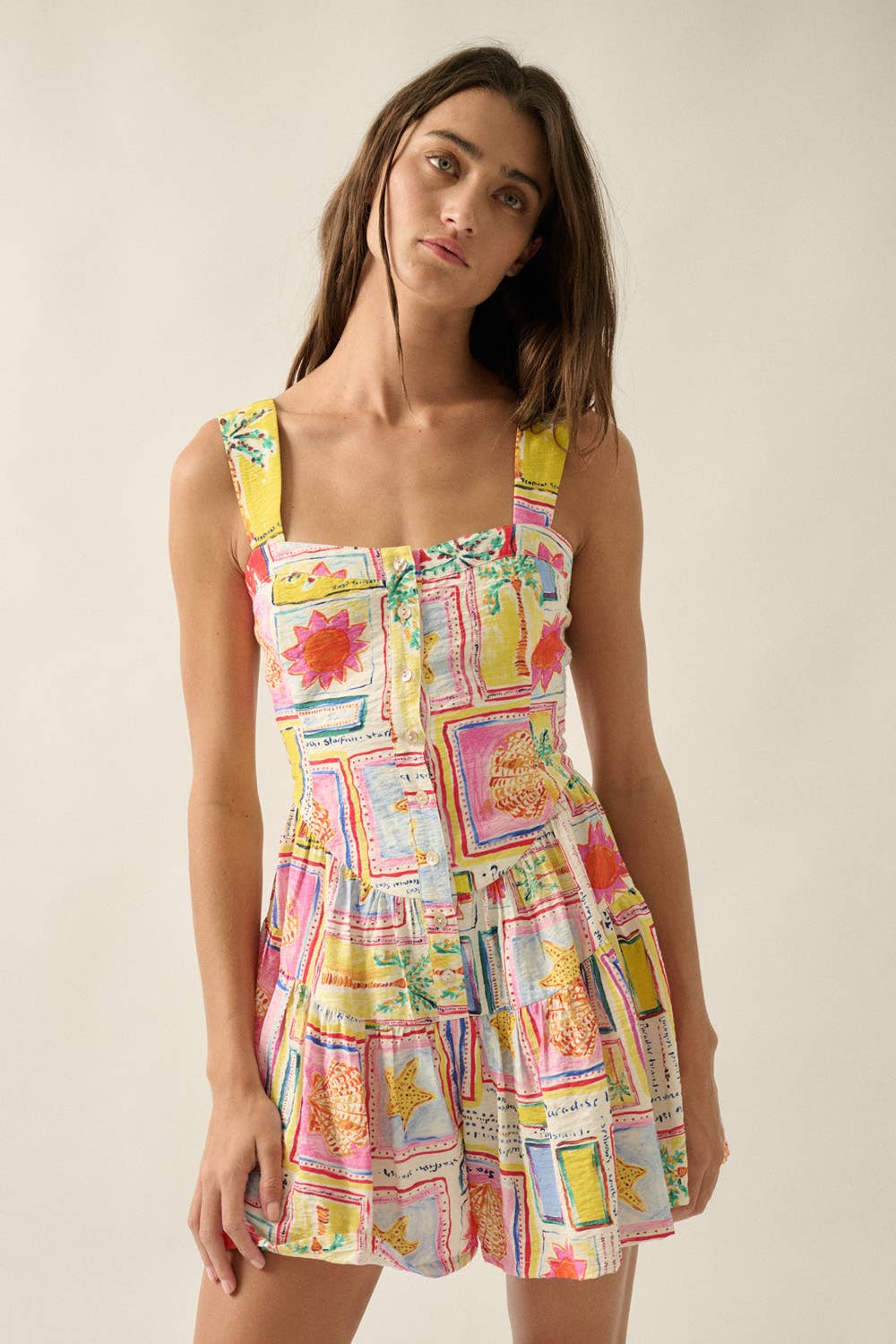 Summer Postcard Romper