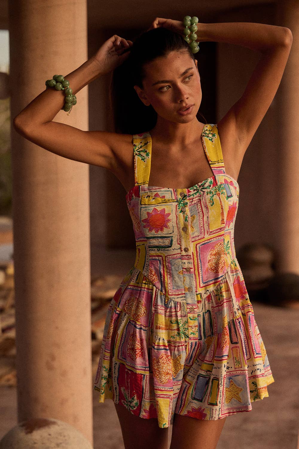 Summer Postcard Romper