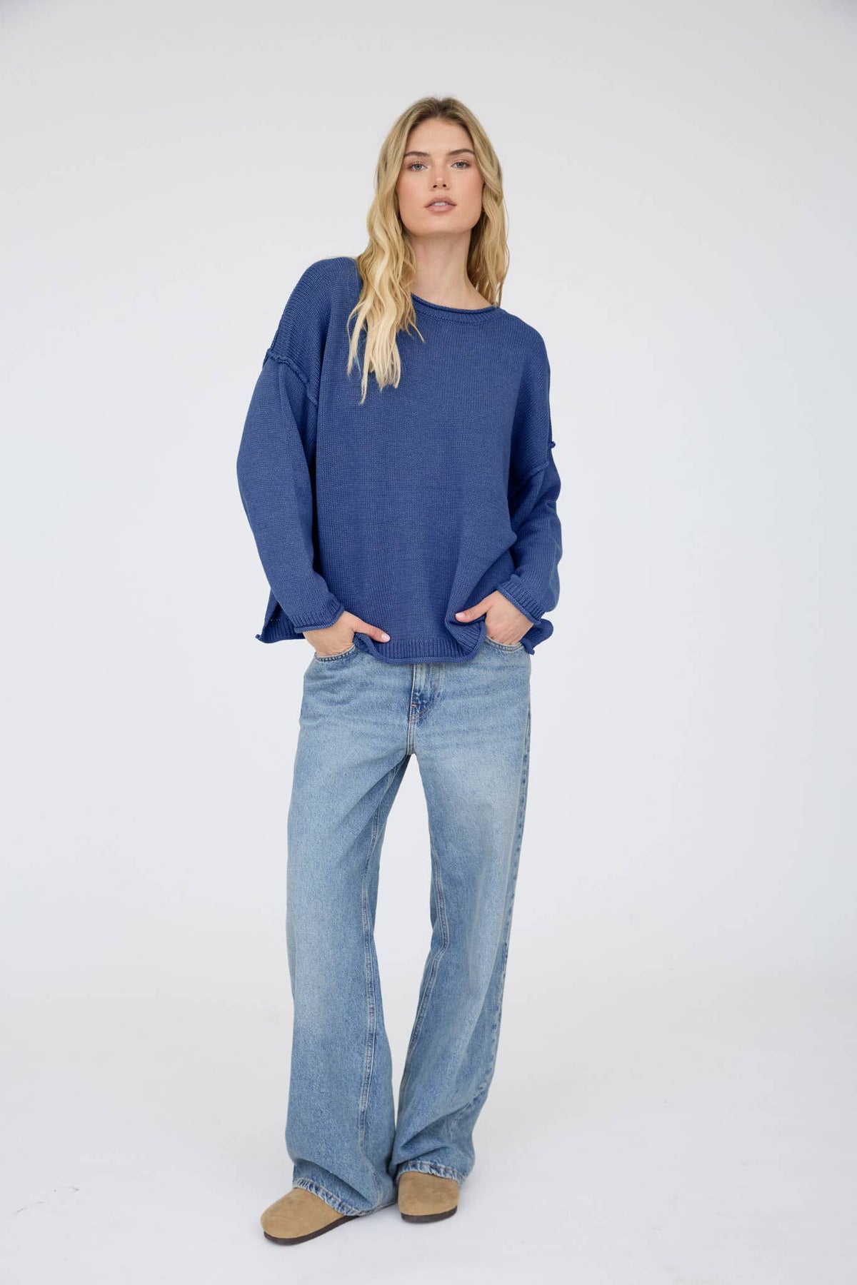 Riley Raw Edge Sweater