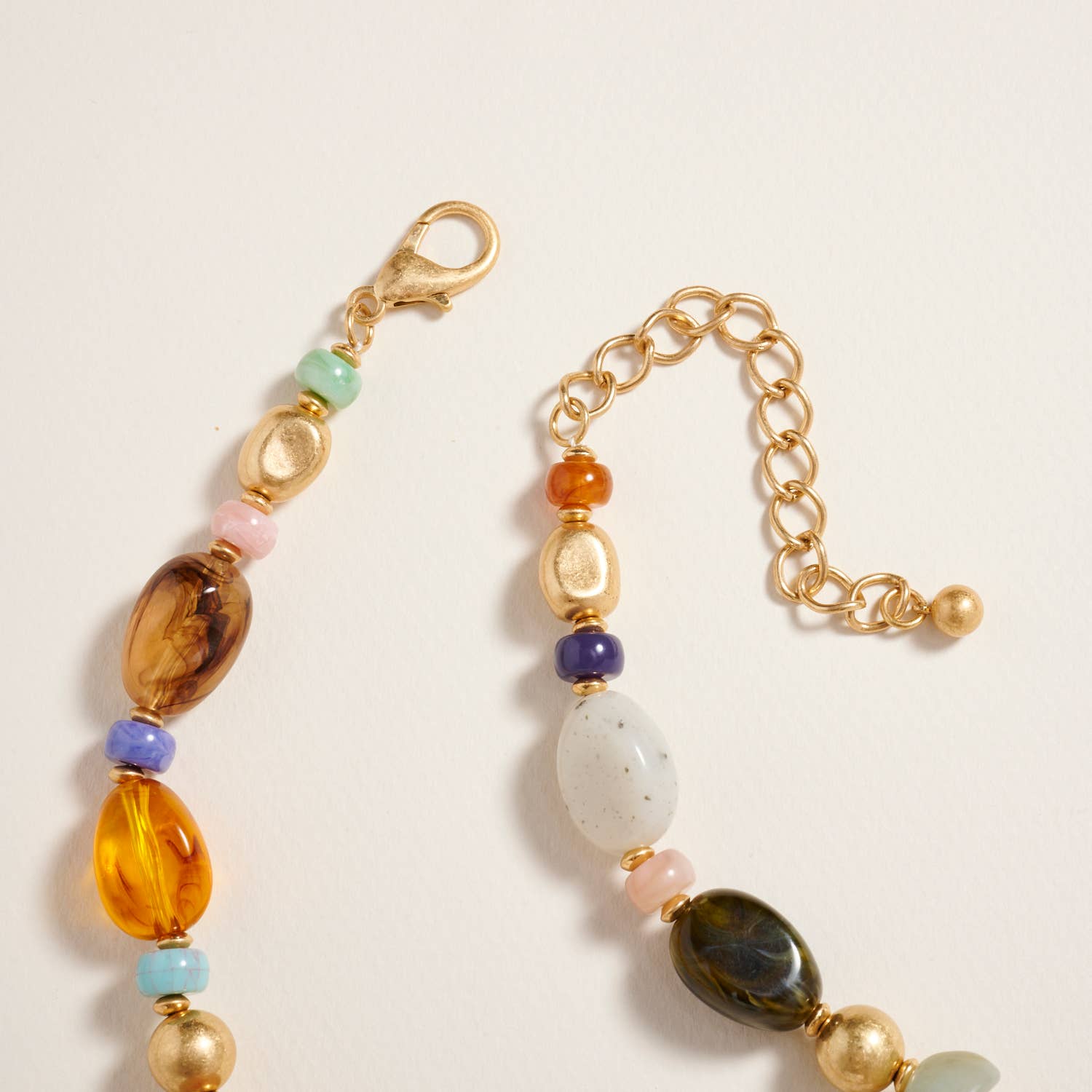 Angie Beaded Necklace- Natural