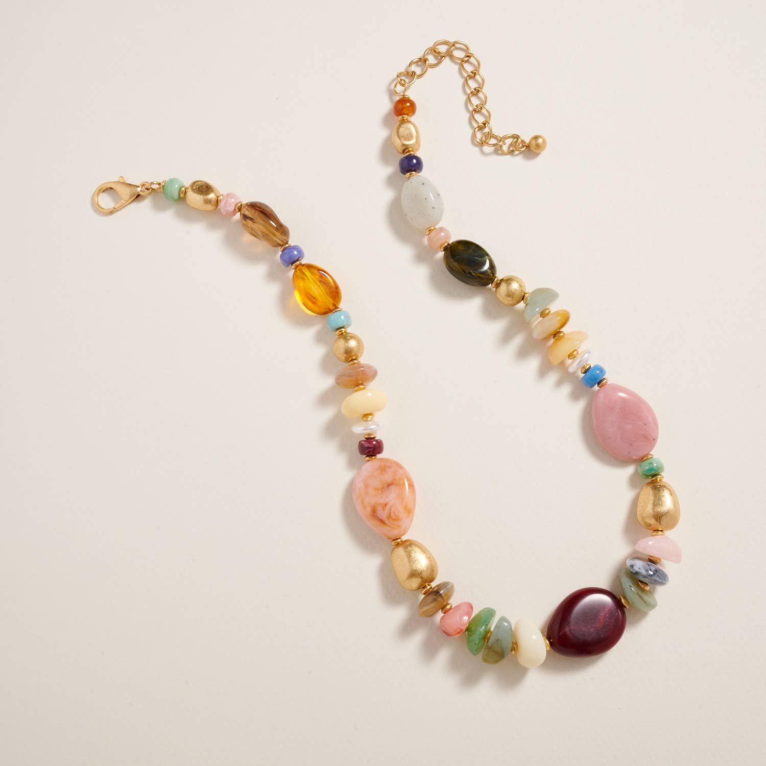 Angie Beaded Necklace- Blush