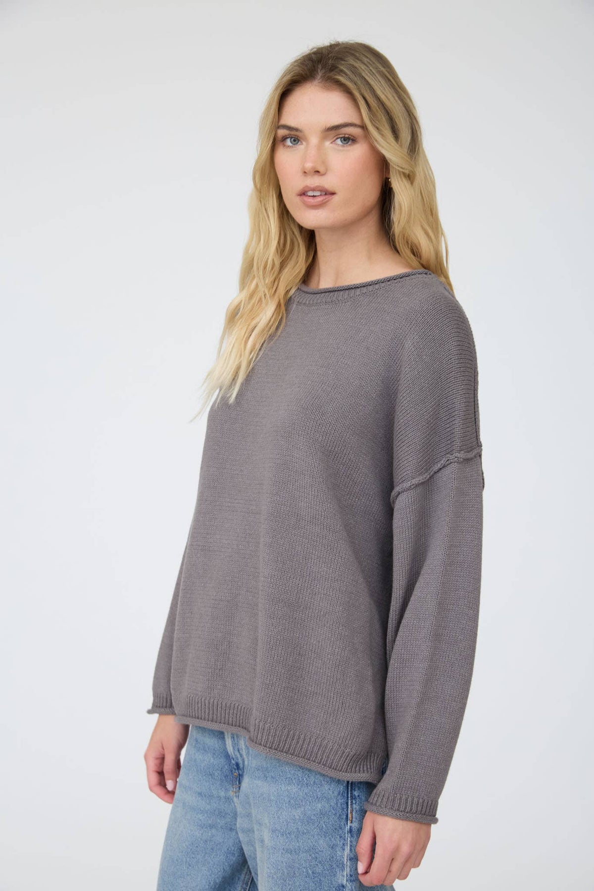 Riley Raw Edge Sweater