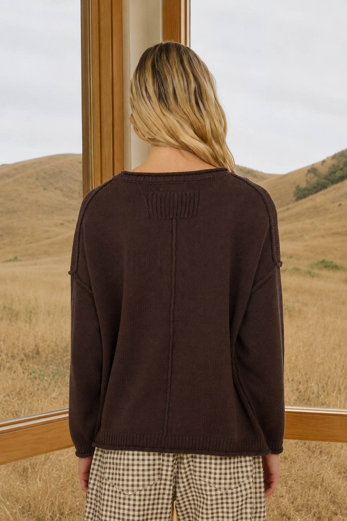 Riley Raw Edge Sweater