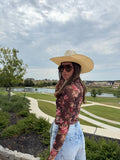 Kaitlyn Floral Mesh Top