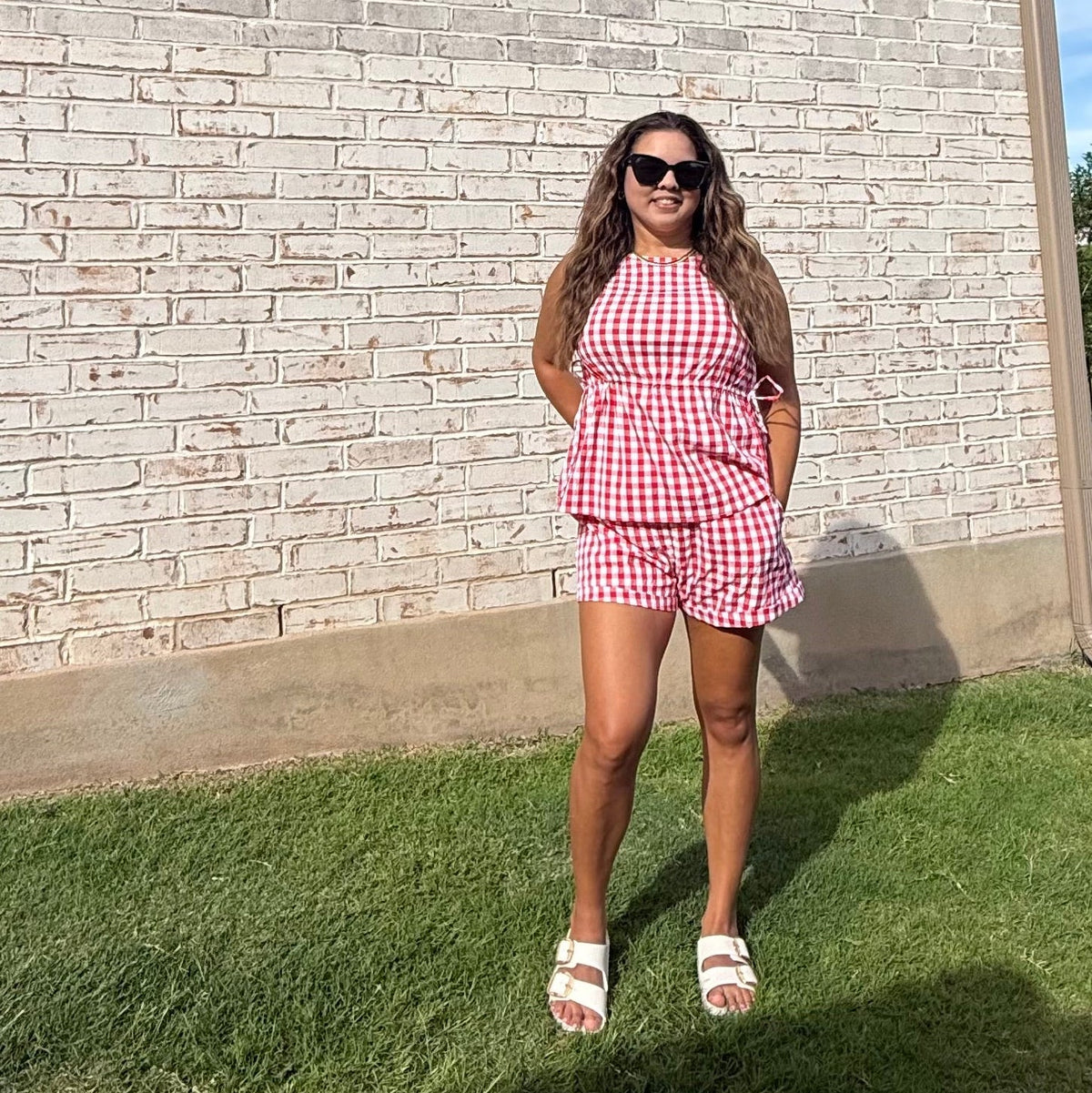 Red Gingham Set