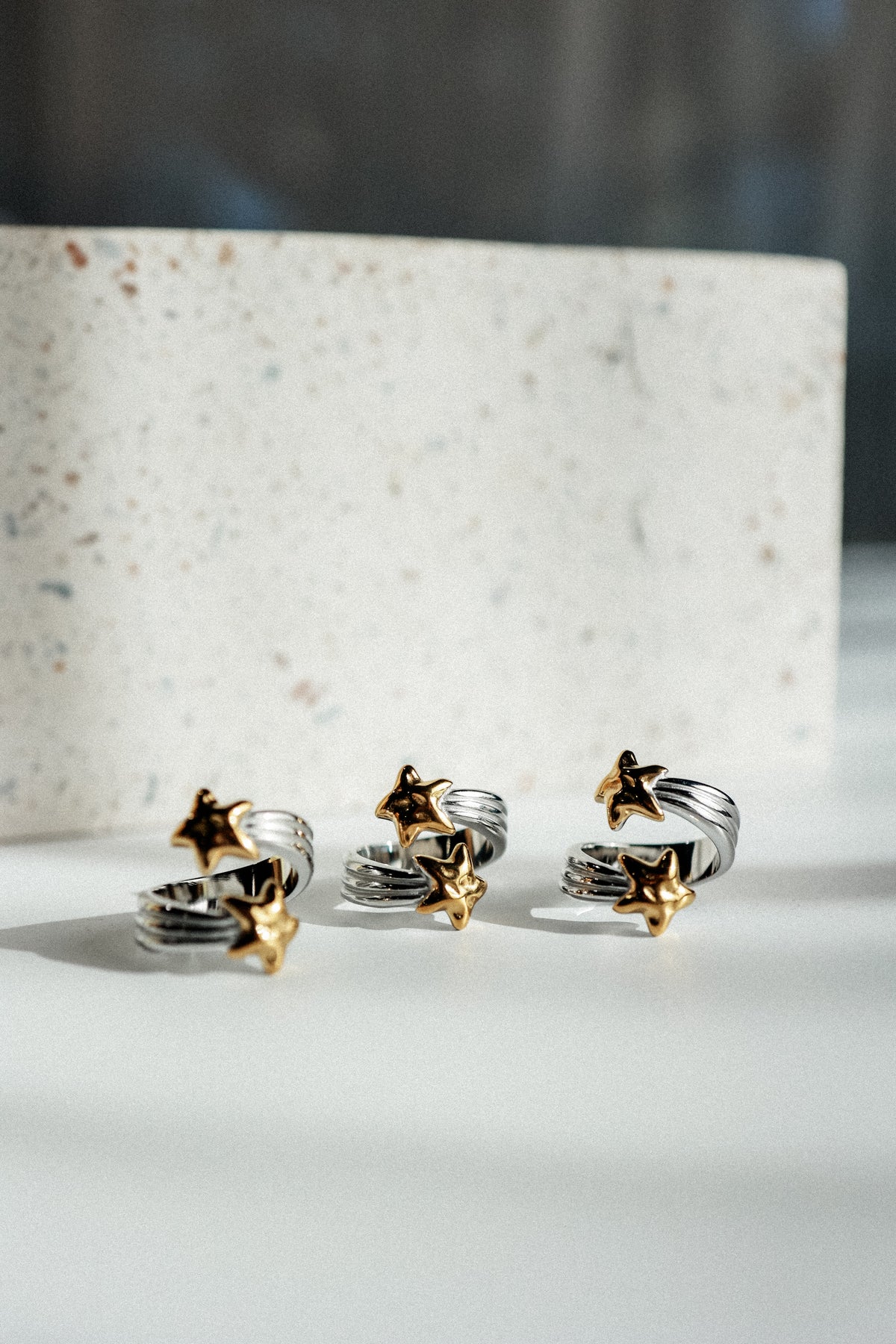 Stella Two Tone Star Ring